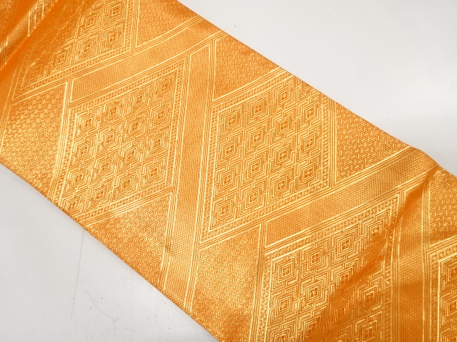 SALE!! JAPANESE FUKURO OBI / SAGANISHIKI / WOVEN RHOMBUS
