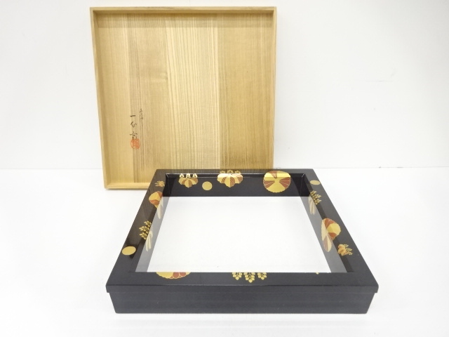 SALE!! JAPANESE COLLECTIBLE / KOUDAIJI MAKI-E FURNACE RIM BY OKUTSU ISSHINSAI