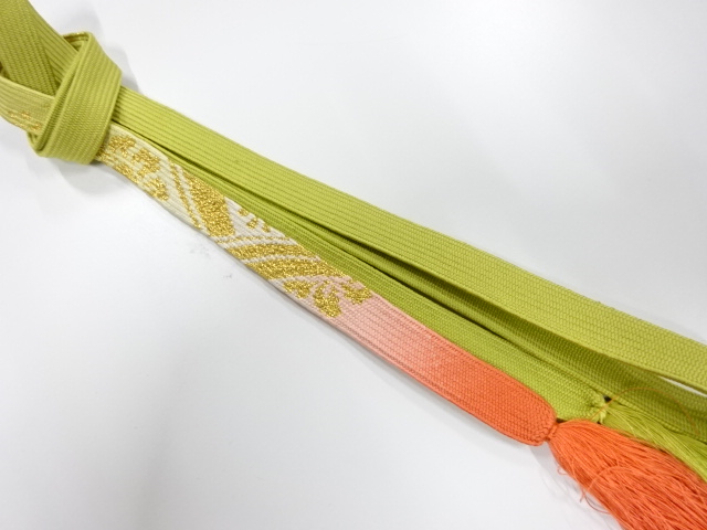 SALE!! JAPANESE KIMONO / KORAI HAND-TIED OBIJIME