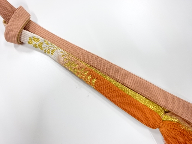 SALE!! JAPANESE KIMONO / KORAI HAND-TIED OBIJIME