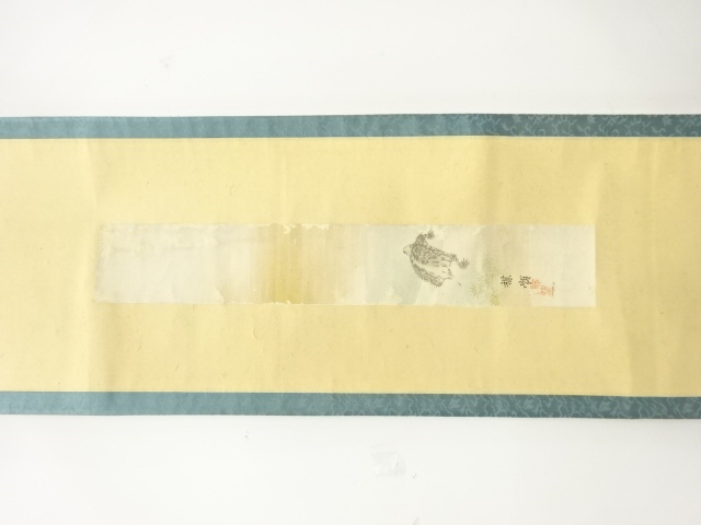 SALE!! JAPANESE HANGING SCROLL / HAND PAINTED / TURTLE / ARTIST WORK 