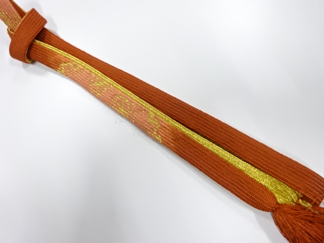 SALE!! JAPANESE KIMONO / KORAI HAND-TIED OBIJIME