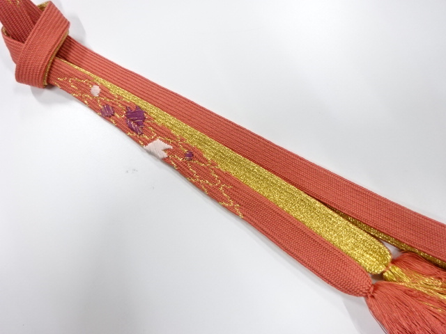 SALE!! JAPANESE KIMONO / KORAI HAND-TIED OBIJIME