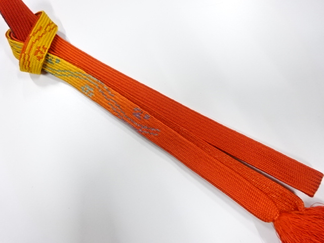 SALE!! JAPANESE KIMONO / KORAI HAND-TIED OBIJIME