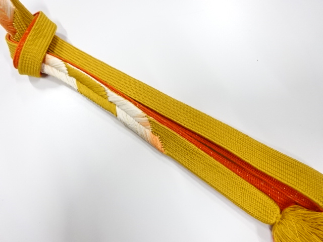 SALE!! JAPANESE KIMONO / KORAI HAND-TIED OBIJIME