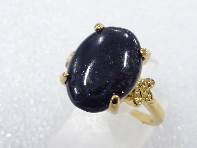 SALE!! NATURAL STONE FASHION RING / JP SIZE 14
