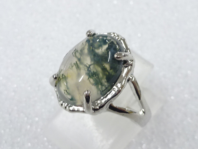 SALE!! NATURAL STONE FASHION RING / JP SIZE 14