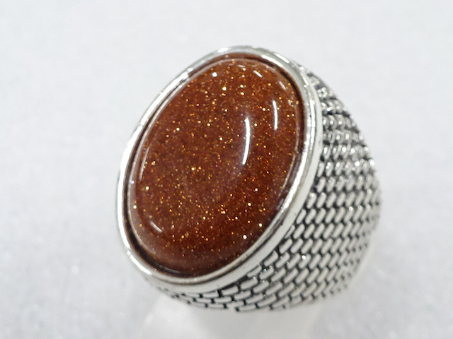 SALE!! NATURAL STONE FASHION RING / JP SIZE 21