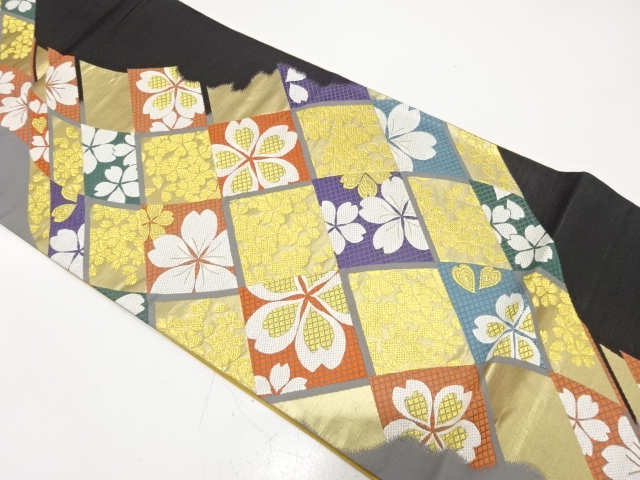 SALE!! JAPANESE FUKURO OBI FOR FURISODE / WOVEN SAKURA