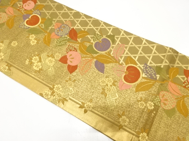 SALE!! JAPANESE FUKURO OBI FOR FURISODE / WOVEN SAKURA