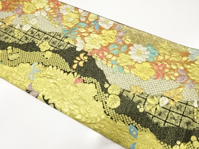 SALE!! JAPANESE FUKURO OBI FOR FURISODE / WOVEN TSUJIGAHANA