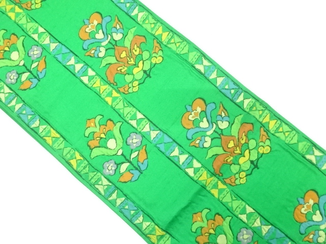 JAPANESE FUKURO OBI / MATELASSE / WOVEN FLORAL SARASA