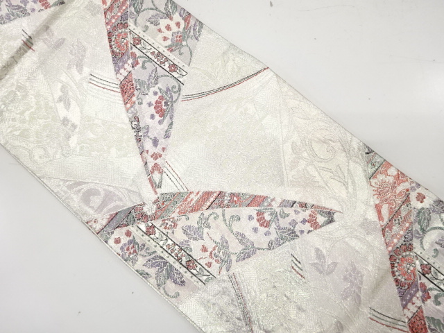 JAPANESE FUKURO OBI / SAGANISHIKI / WOVEN ARABESQUE