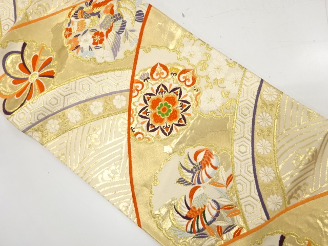 JAPANESE FUKURO OBI / WOVEN MANDARIN DUCK