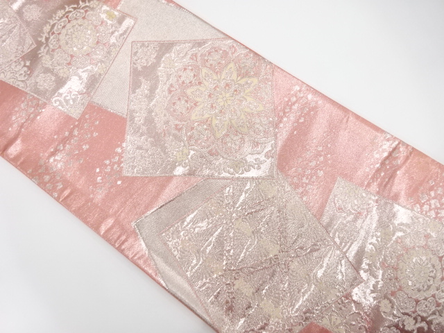 JAPANESE FUKURO OBI / WOVEN FLOWER CREST