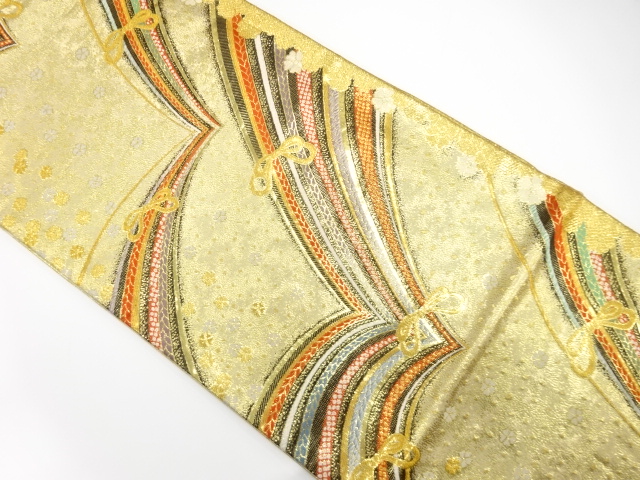 SALE!! JAPANESE FUKURO OBI FOR FURISODE / WOVEN FLOWER