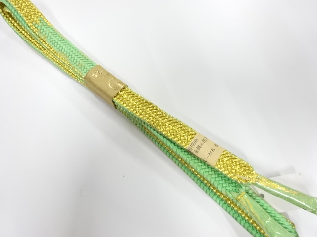 JAPANESE KIMONO / UNUSED HAND-TIED OBIJIME