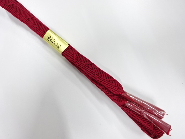 JAPANESE KIMONO / UNUSED HAND-TIED OBIJIME