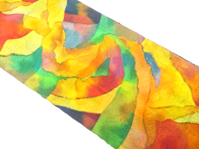 SALE!! JAPANESE NAGOYA OBI / TSUMUGI / WOVEN ABSTRACT