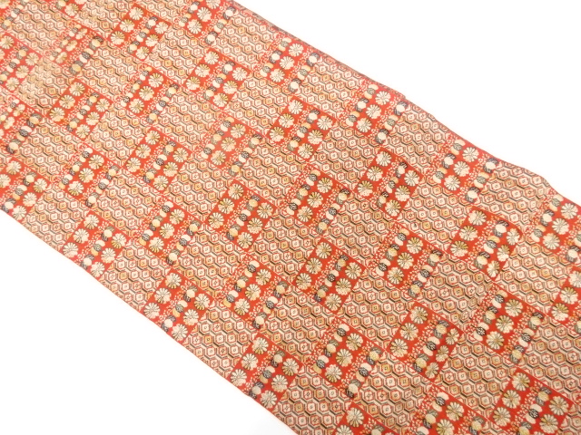 SALE!! JAPANESE KIMONO / ANTIQUE NAGOYA OBI / SILK / WOVEN PAULOWNIA