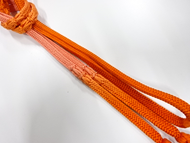 SALE!! JAPANESE KIMONO / HAND-TIED OBIJIME