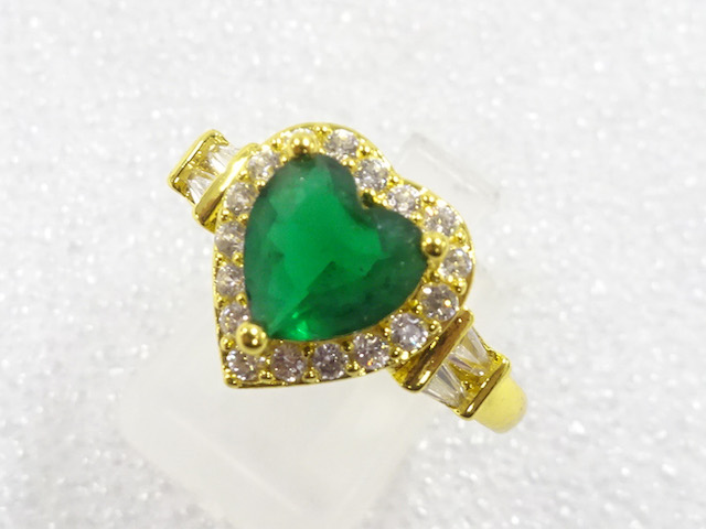 SALE!! JAPANESE KIMONO / ANTIQUE COLORED STONE RING (SIZE 20)