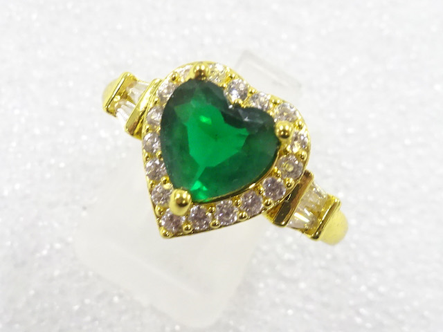 SALE!! JAPANESE KIMONO / ANTIQUE COLORED STONE RING (SIZE 23)
