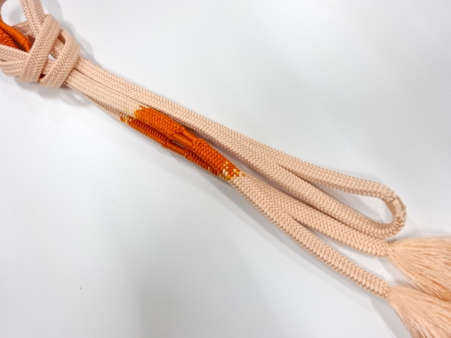 SALE!! JAPANESE KIMONO / HAND-TIED OBIJIME