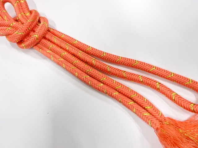 SALE!! JAPANESE KIMONO / HAND-TIED OBIJIME