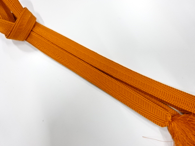 SALE!! JAPANESE KIMONO / HAND-TIED OBIJIME