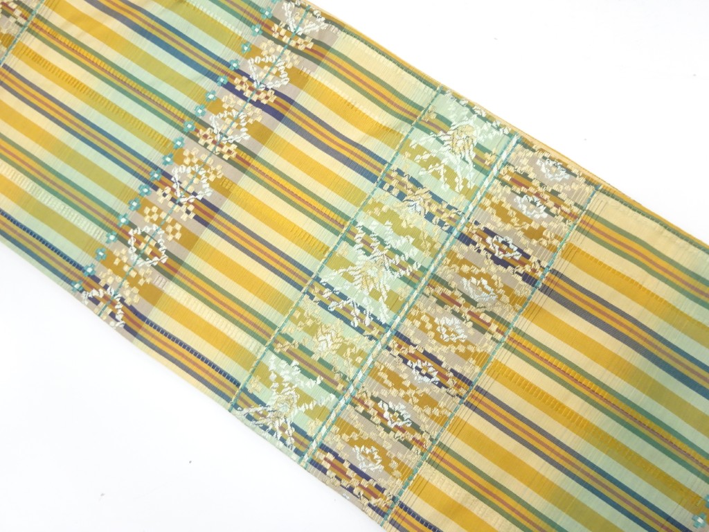 SALE!! JAPANESE FUKURO OBI / WOVEN STRIPE