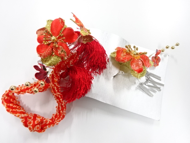 SALE!! JAPANESE KIMONO / ANTIQUE HAIR ACCESSORY SET