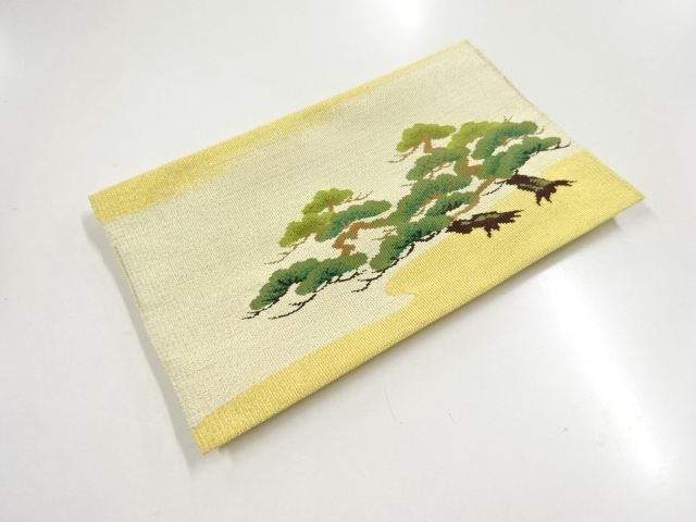 リサイクル　綴れ松林模様織り出し金封袱紗