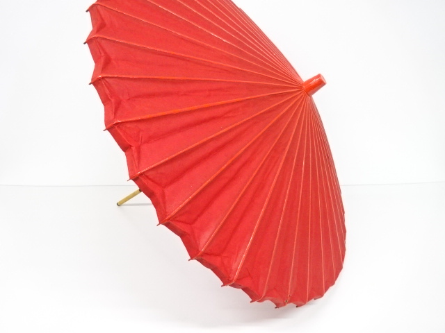 アンティーク　十三代　小関宣文　儀典用瑞折長柄傘　つまおり傘