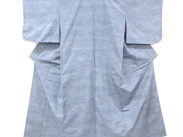 JAPANESE KIMONO / VINTAGE UNUSED HITEO KIMONO / TSUMUGI / WOVEN STRIPES