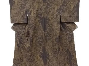 ワ11【16】◇逸品◇無形文化財指定 本場結城紬 着物 ◇正絹◇品質 