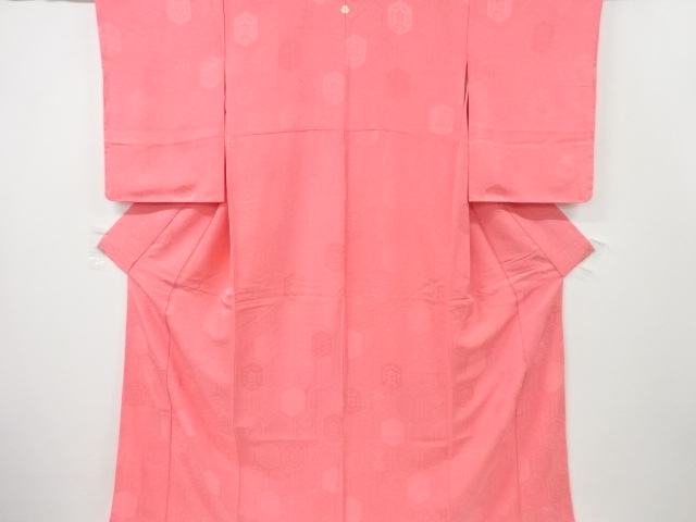SALE!! JAPANESE KIMONO / VINTAGE UNUSED IROMUJI KIMONO / WOVEN KIKKO & PLANT 
