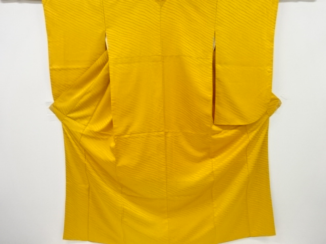 JAPANESE KIMONO / VINTAGE LONG SLEEVES KIMONO / WOVEN DIAGONAL STRIPE