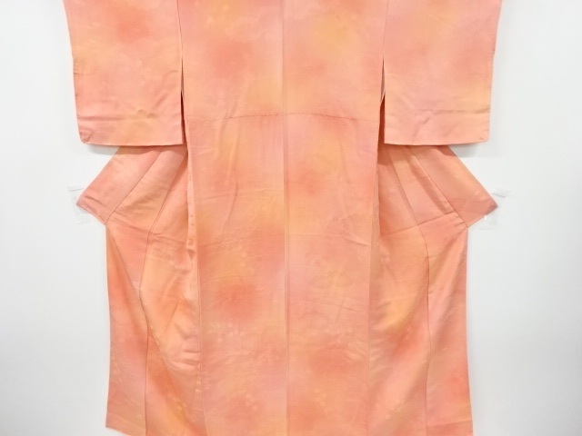 SALE!! JAPANESE KIMONO / VINTAGE IROMUJI KIMONO / WOVEN CLOUD & FLOWER / BOKASHI