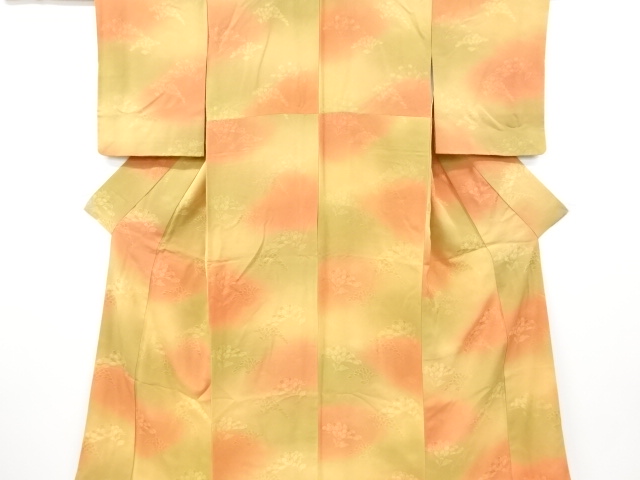 SALE!! JAPANESE KIMONO / VINTAGE IROMUJI KIMONO / SILK / WOVEN FLOWER