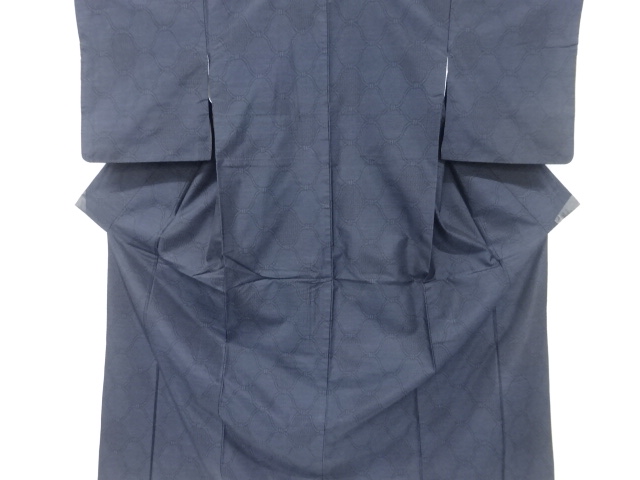 JAPANESE KIMONO / DORO OSHIMA TSUMUGI / WOVEN MESH PATTERN