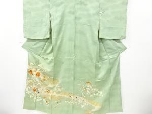 青味グレーの色留袖〉 SALE 暈し クール 知的 一つ紋 正月
