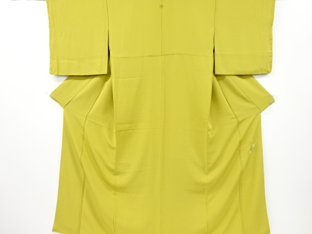 ♪IDnet即決♪ 未使用品 霞に線描き模様織り出し一つ紋色無地着物