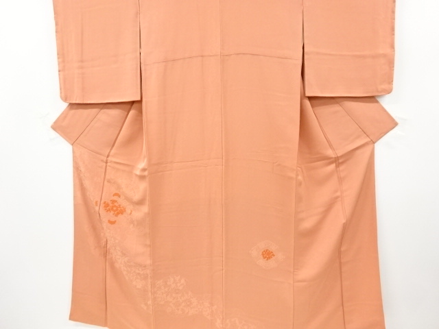 SALE!! JAPANESE KIMONO / TSUKESAGE IROMUJI / WOVEN FLOWER ARABESQUE