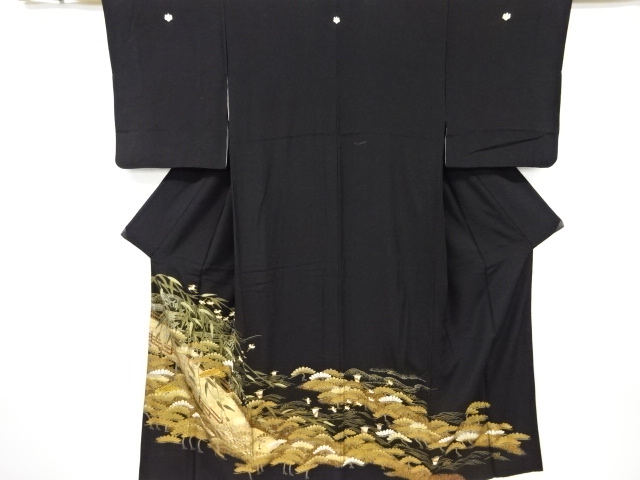 JAPANESE KIMONO / TOMESODE / KINSAI / BIRD