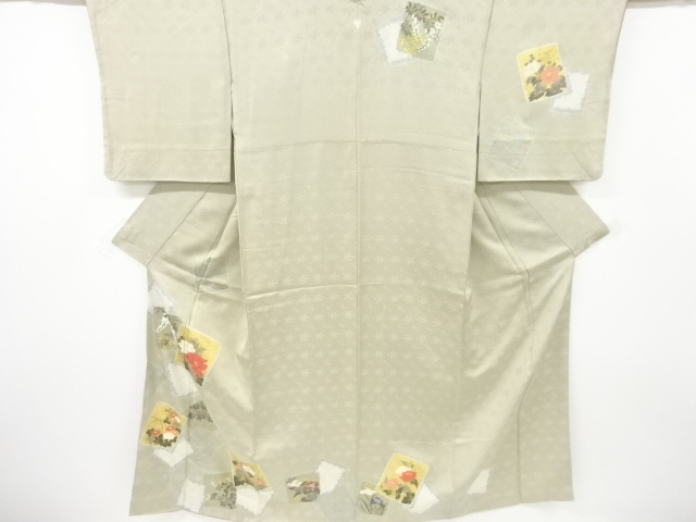 SALE!! JAPANESE KIMONO / HOMONGI / SHIBORI / FLORAL PLANTS