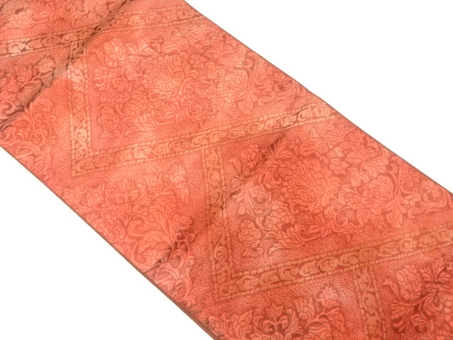 SALE!! JAPANESE NAGOYA OBI / WOVEN FLORAL SARASA