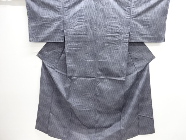 SALE!! JAPANESE KIMONO / TSUMUGI / HITOE / WOVEN WAVY STRIPE