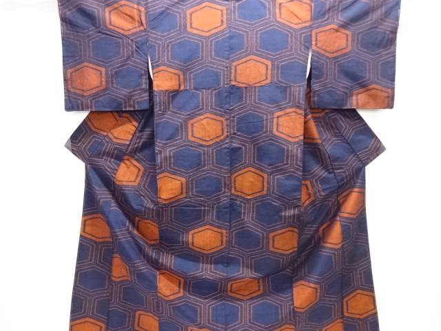 SALE!! JAPANESE KIMONO / SILK / HAND WOVEN TSUMUGI / WOVEN KIKKO
