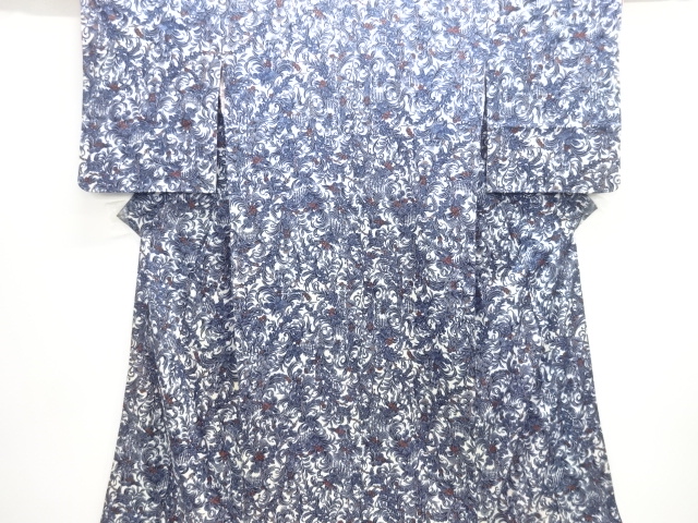 SALE!! JAPANESE KIMONO / ANTIQUE KIMONO / TAISHO ROMAN STYLE / FLORAL SARASA